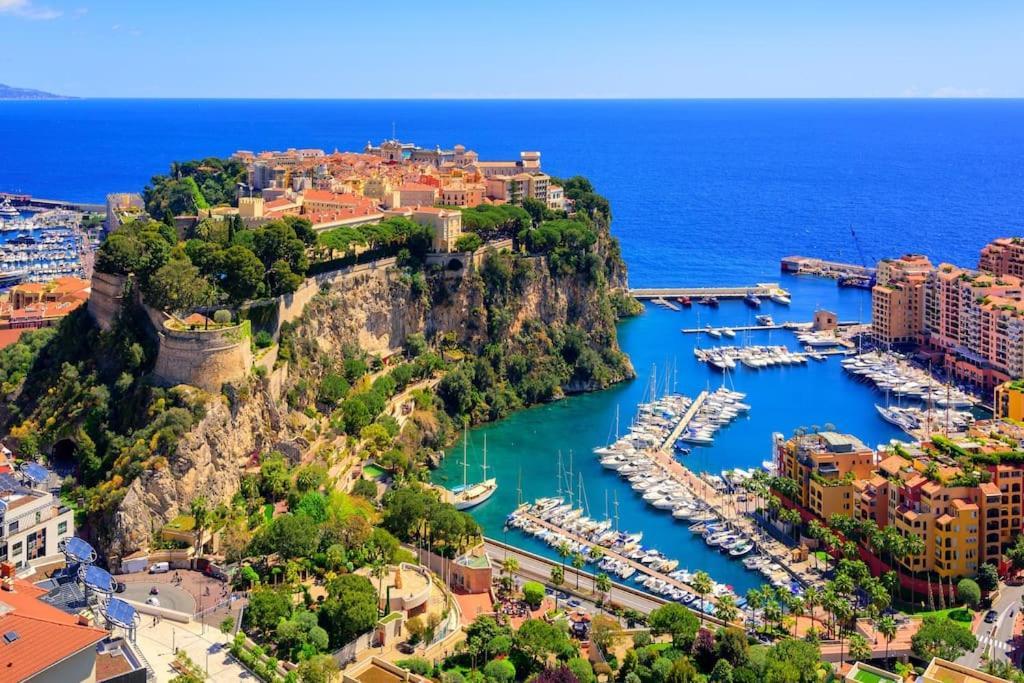 Appartamento Les Jardins De Monaco Vue Mer Et Piscine Saint-Antoine  Esterno foto