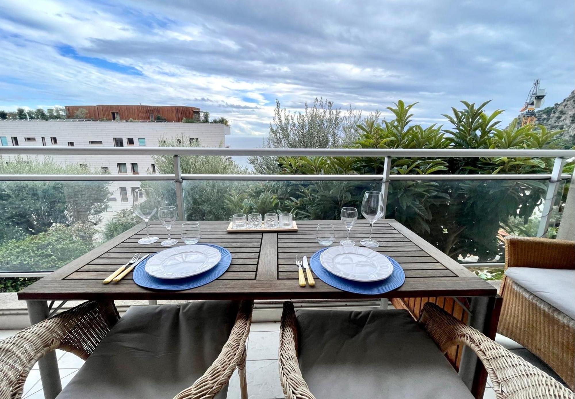 Appartamento Les Jardins De Monaco Vue Mer Et Piscine Saint-Antoine  Esterno foto